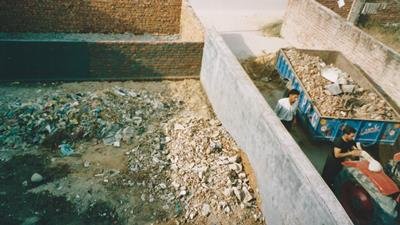 Müll auf der Hanf Plantage