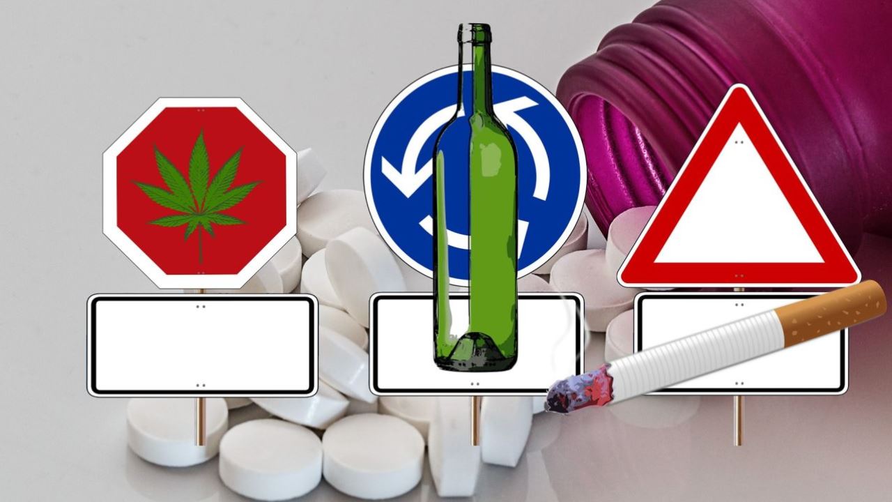 Cannabis, Alkohol und Zigaretten